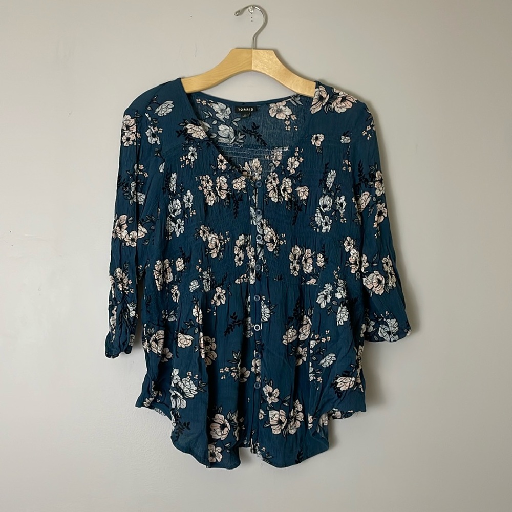 Floral Torrid Blouse